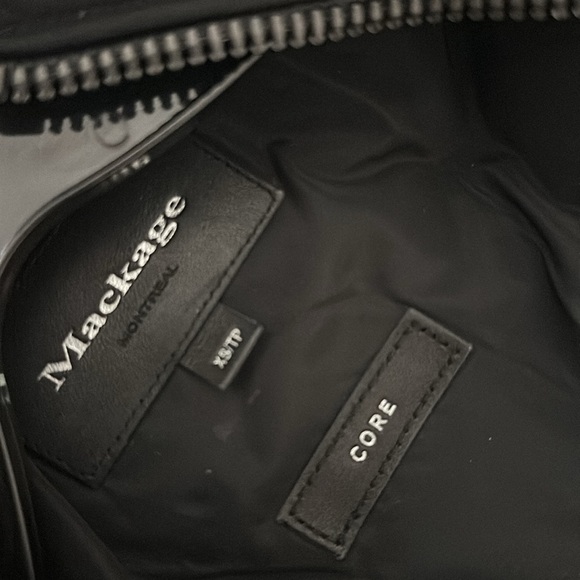 Worn twice black Mackage w gorgeous fur collar - Picture 6 of 6